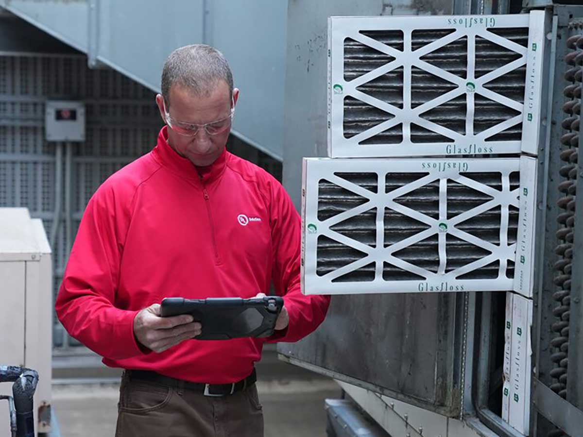 UL Solutions engineer running tests