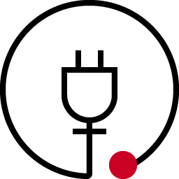 Electric plug icon.