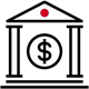 Icon of a bank