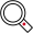 Icon of magnifying glass.