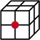 Icon of four cubes stacked into a larger cube