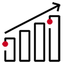 icon - increasing graph - 125x125