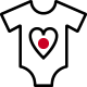 Icon of baby clothes