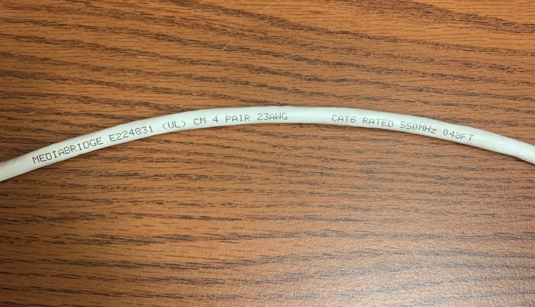 Ethernet cable