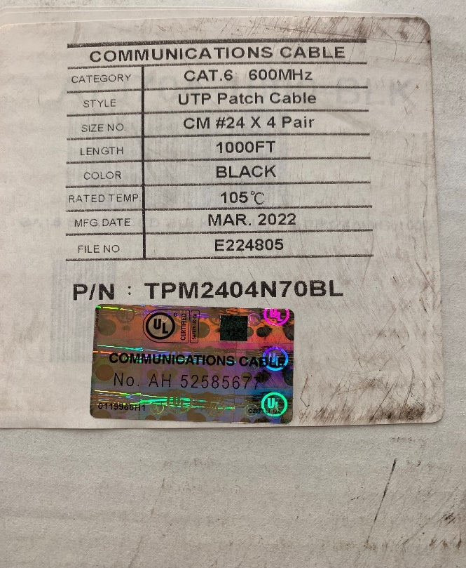 Communications cable