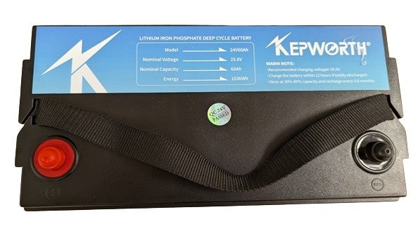 Lithium Iron Phosphate (LiFePO4) Deep Cycle Battery.