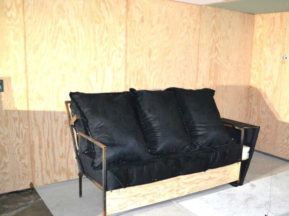 Figure 2 – Photo of simulated couch