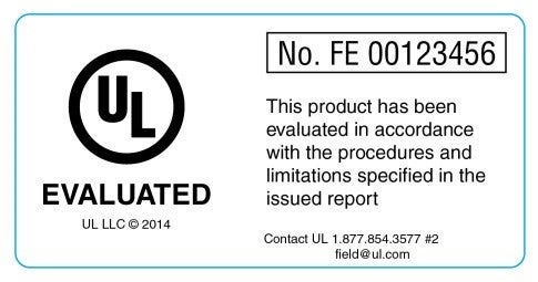 Figure 5 - UL Field Evaluations Label